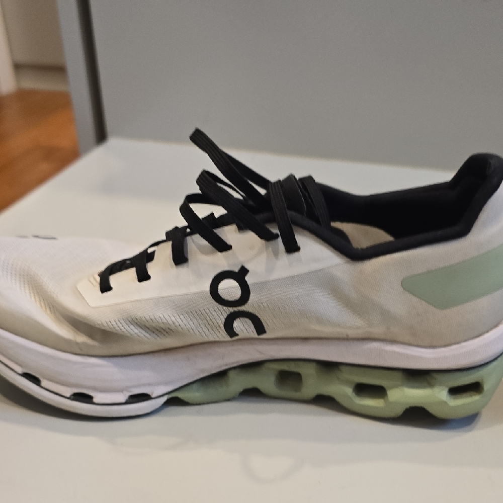 On Running Black and White Athletic Shoes - Picture 6 of 9